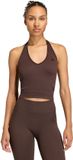 Adidas Performance Workout Essentials Knit Halterneck T-Shirt - Dames - Bruin