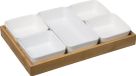 Jja Showroom And Head Office Service set - bamboe et porcelaine - 6 pièces