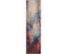 Safavieh Bristol Collectie BTL354 Vloerkleed, Blauw & Roest, 69 x 244 cm