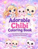 Adorable Chibi Coloring Book: Cute & Easy Designs for Relaxing Fun