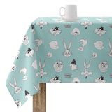 Belum tafelkleed, harsgecoat, 140 x 140 cm, vlekwerend, model Ltunes Basic 2, blauw