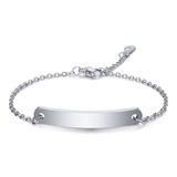 LGT JWLS Dames Armband Naamplaat Zilver