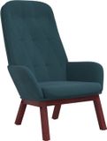 vidaXL Relaxstoel fluweel blauw
