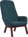 vidaXL Relaxstoel fluweel blauw