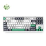 MCHOSE GX87 Lite: White Nano Spraying Matcha Latte V2 Aluminum Custom Mechanical Keyboard (White, Huano Matcha Latte V2, RGB, Hot swap, Double-Shot PBT, Wireless | Bluetooth | USB-C)