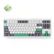MCHOSE GX87 Lite: White Nano Spraying Matcha Latte V2 Aluminum Custom Mechanical Keyboard (White, Huano Matcha Latte V2, RGB, Hot swap, Double-Shot PBT, Wireless | Bluetooth | USB-C)