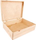 Creative Deco XL Houten Opbergkist – 40x30x14cm – Met Deksel, Decoratie
