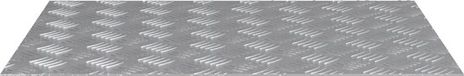 vidaXL Trapmatten 2 st 70 x 50 cm zilver aluminium rechthoekig