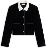 Tommy Hilfiger Dames Blazers Zwart Katoen Maat 44