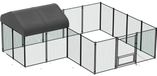Poulailler Chicko - Parc pour poules pour extérieur et jardin - Coq - Inclus housse imperméable - Métal