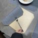Merkloos Set van 10 Dubbelzijdige Placemat in Blauw-Goud voor Eettafel
