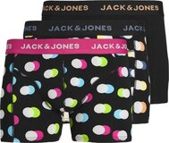 Jack & Jones Heren Boxershorts Trunks JACREESE Gestipt Zwart 3-Pack - Maat XL
