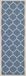 Safavieh Tapijtloper Monaco Blauw Stof 69 x 244 cm