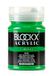 Blockx 65612BXC - Fijne Acrylverf Semi-Dekkend en Satijn - Licht Permanent Groen PG 7/PY 74 - Pot 500ml