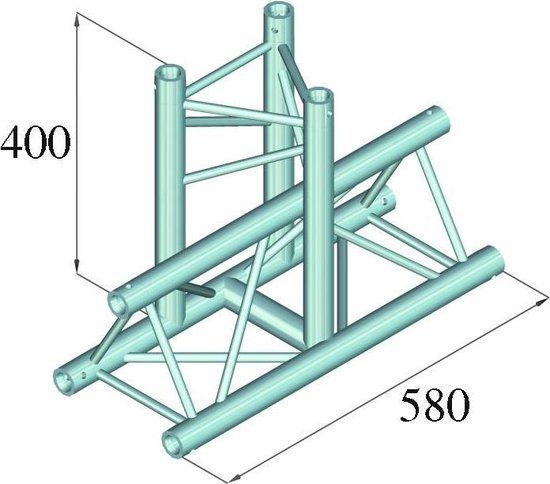 ALUTRUSS DECOLOCK DQ3-PAT35 3-Way T-Piece 90°