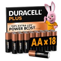 DURACELL Plus AA Alkaline batterijen, 18 Stuks, 1.5V, LR06