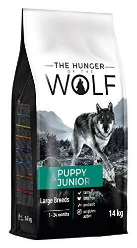 The Hunger of the Wolf Droog hondenvoer voor puppy en junior grote en grote maten, hoge inhoud van de puppy vlees