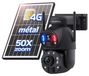 Merkloos Beveiligingscamera 4G - Buitencamera met 50x zoom - PTZ 360° - Zonnepaneel - 6 MP