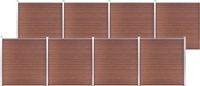 vidaXL Composiet Schutting 1391x186 cm Bruin