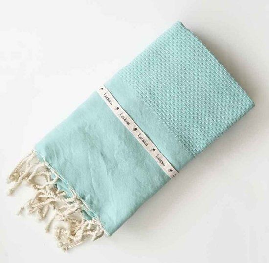 Lantara hamamdoek mintgroen wafel - 100x200cm