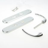 Hoppe Veiligheidsgarnituur - Aluminium - Hoppe Tokyo SKG*** - PC55 dd 35-40mm