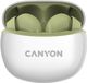 Canyon TWS-5 - In-ear koptelefoon - Groen - Bluetooth 5.3