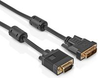 Allteq DVI-A naar VGA kabel - 2 meter - Zwart