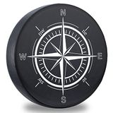 DKIIGAME Reservebandhoes, weerbestendige vinyl lederen wielhoes voor Jeep Wrangler Sahara, Hummer H3, Toyota FJ, aanhangwagen, camper, SUV, vrachtwagen (32"-33" kompasdruk)