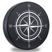 DKIIGAME Reservebandhoes, weerbestendige vinyl lederen wielhoes voor Jeep Wrangler Sahara, Hummer H3, Toyota FJ, aanhangwagen, camper, SUV, vrachtwagen (32"-33" kompasdruk)