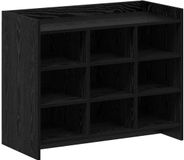 vidaXL Schoenenkast Zwart eiken 85 x 39,5 x 70 cm Bewerkt hout