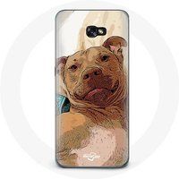 Maniacase Case voor Samsung Galaxy A5 2016 American Pit Bull Terrier Bruin
