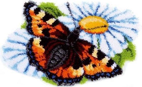 Vervaco Knoopvormtapijt kit - Vlinder op margriet - PN-0154242