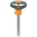 Halder 22370.0713, zelfborgend, met elastische handgreep kogelvergrendelingsbouten, oranje