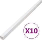 vidaXL Kabelgoot 100x40 mm 10 m PVC