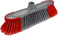 Buemag brosse de lavage/raclette en plastique rouge/gris B31 x L7,5 x H8,2 cm
