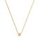 SINGULARU - Gepersonaliseerde ketting met enkele letter - Hanger in 925 sterling zilver met 18 karaat vergulde afwerking. - Eén maat ketting - Damessieraden