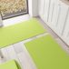 PETTI Artigiani Italiani Keukentapijt, wasbaar, antislip, effen, 52 x 340 cm, lichtgroen, 100% gemaakt in Italië