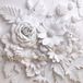 Papier peint panoramique fleurs 3D 195 cm x 195 cm