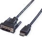 Value monitorkabel DVI (18+1) / HDMI M/M, zwart, 3 m