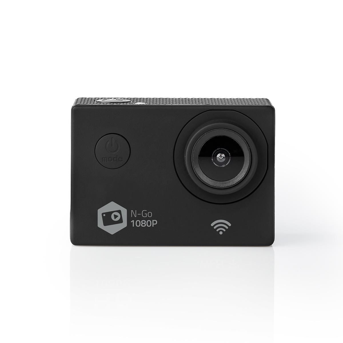 Nedis ACAM21BK Action Camera - 12MP, Full HD, Wi-Fi, 30m Waterproof