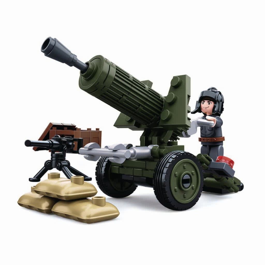 Sluban M38-B0678A Building Blocks Wwii Serie Allied Artillery Gun