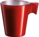 Luminarc Billiet - Vanlaere 4x Espresso kopje rood - Rood koffiekopje 80 ml