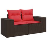 VidaXL 3326825 Ensemble de meubles de jardin Rouge