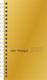 rido/idé Taschenkalender Mod. Timing 2 2027 A6, Karton, gold