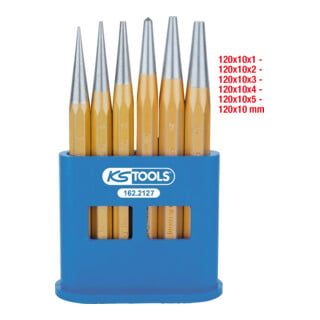 KS Tools pendrijver set, 6 stuks in kunststof standaard