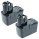 Vhbw 2x Batterie Compatible Avec Bosch Gsr 12ves-3 Gsr 12vet Gsr 12v Gsr 12ves-2 Gsr 12vsh-2 Gsr 12vpe-2 Outil Électrique (2100 Mah Nimh 12 V)