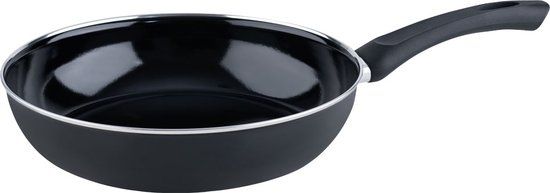 RIESS Gourmet Koekenpan - 24 cm - Zwart Emaille - PFAS-vrij