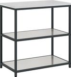 vidaXL Keukenplankeenheid HATTEM Zilverkleurig 90 x 50 x 92 cm Staal