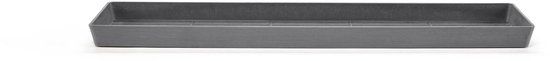 Ecopots Saucer Rectangular - Grey - 43,5 x 15,5 x H3,3 cm