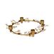 Couronne de bougies, laiton, perles et brindilles, Ø20 cm